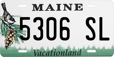 ME license plate 5306SL