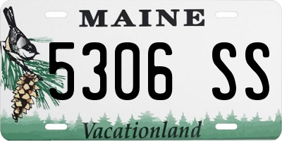 ME license plate 5306SS