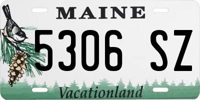 ME license plate 5306SZ