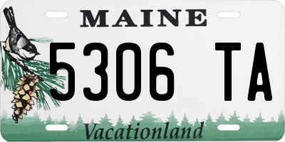 ME license plate 5306TA