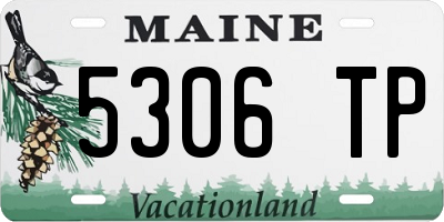 ME license plate 5306TP