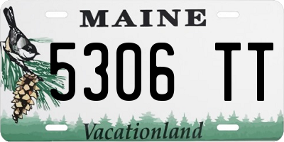ME license plate 5306TT