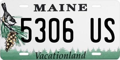 ME license plate 5306US