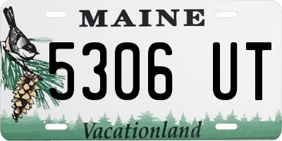ME license plate 5306UT