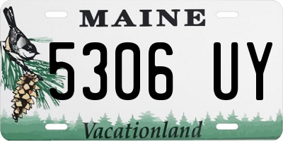 ME license plate 5306UY