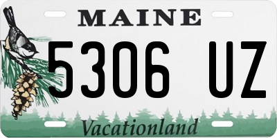 ME license plate 5306UZ