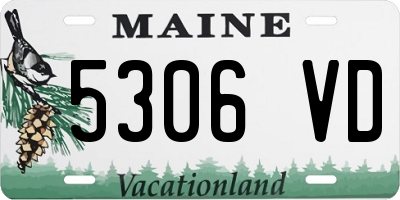 ME license plate 5306VD