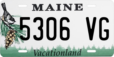 ME license plate 5306VG