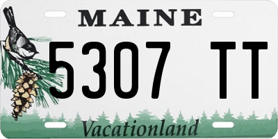 ME license plate 5307TT