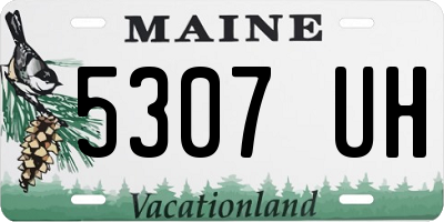 ME license plate 5307UH