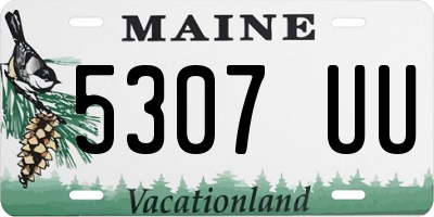 ME license plate 5307UU