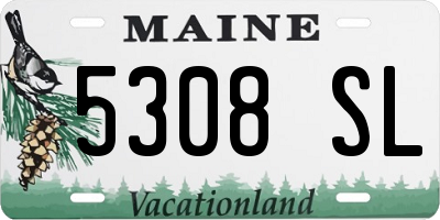 ME license plate 5308SL