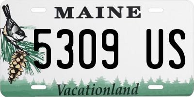 ME license plate 5309US