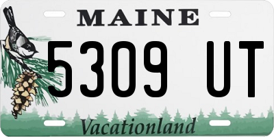ME license plate 5309UT
