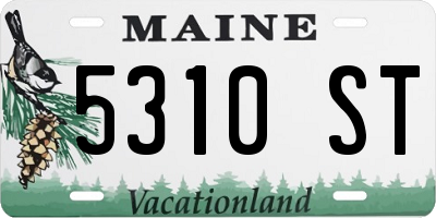 ME license plate 5310ST