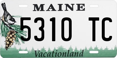 ME license plate 5310TC