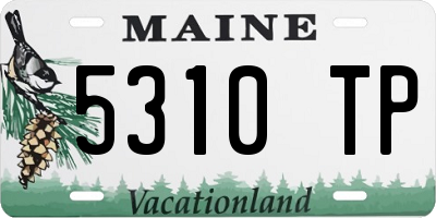 ME license plate 5310TP