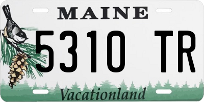 ME license plate 5310TR