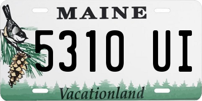 ME license plate 5310UI