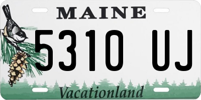 ME license plate 5310UJ