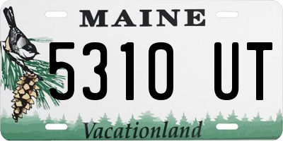 ME license plate 5310UT