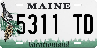 ME license plate 5311TD