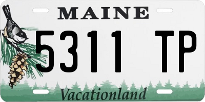 ME license plate 5311TP