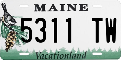 ME license plate 5311TW
