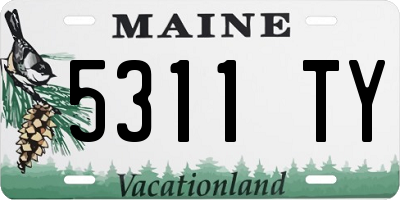 ME license plate 5311TY