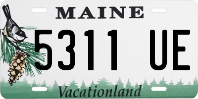 ME license plate 5311UE
