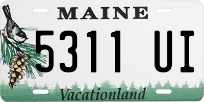 ME license plate 5311UI