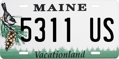 ME license plate 5311US
