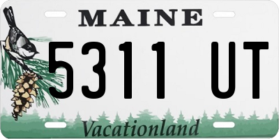 ME license plate 5311UT