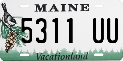 ME license plate 5311UU