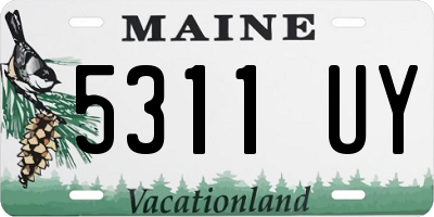 ME license plate 5311UY