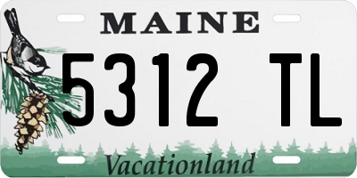 ME license plate 5312TL
