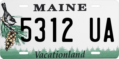 ME license plate 5312UA