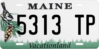 ME license plate 5313TP