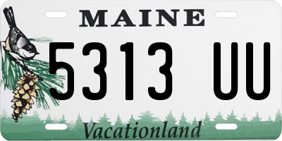 ME license plate 5313UU