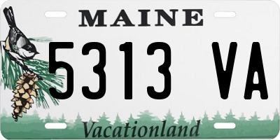 ME license plate 5313VA