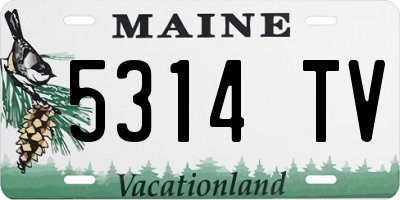 ME license plate 5314TV