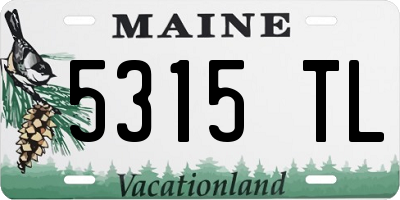 ME license plate 5315TL