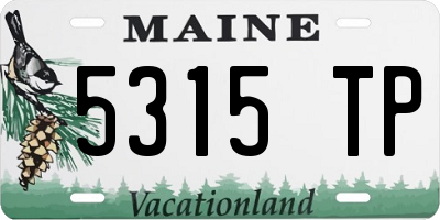 ME license plate 5315TP