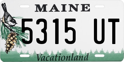 ME license plate 5315UT