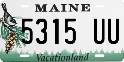 ME license plate 5315UU