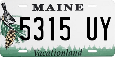 ME license plate 5315UY