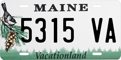 ME license plate 5315VA