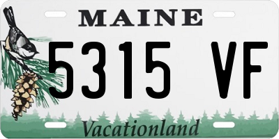 ME license plate 5315VF