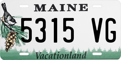 ME license plate 5315VG