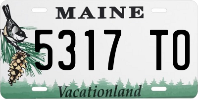 ME license plate 5317TO